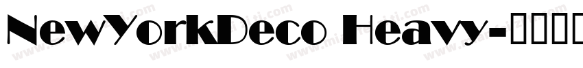 NewYorkDeco Heavy字体转换